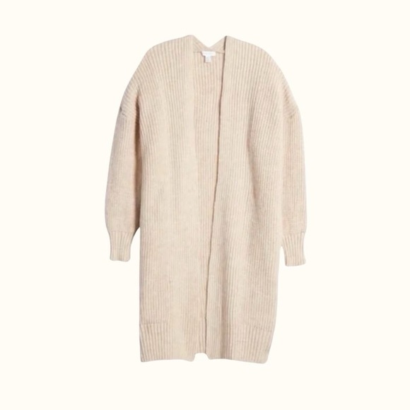 Topshop Slouchy Ribbed Cardigan - Picture 2 of 3